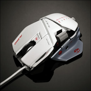 Illustration for article titled The Cyborg R.A.T. 7 Albino Looks More Like a Mass Effect Battleship Than a Gaming Mouse